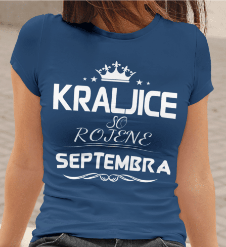 Majica Kraljice So Rojene Septembra — različica 3