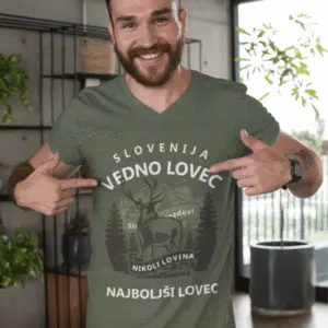Majica Vedno Lovec Nikoli Lovina — tisk na majico