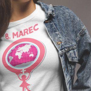 Majica 8. Marec Dan Žena — tisk na majico
