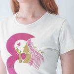 Majica 8. Marec Dan Žena — tisk na majico