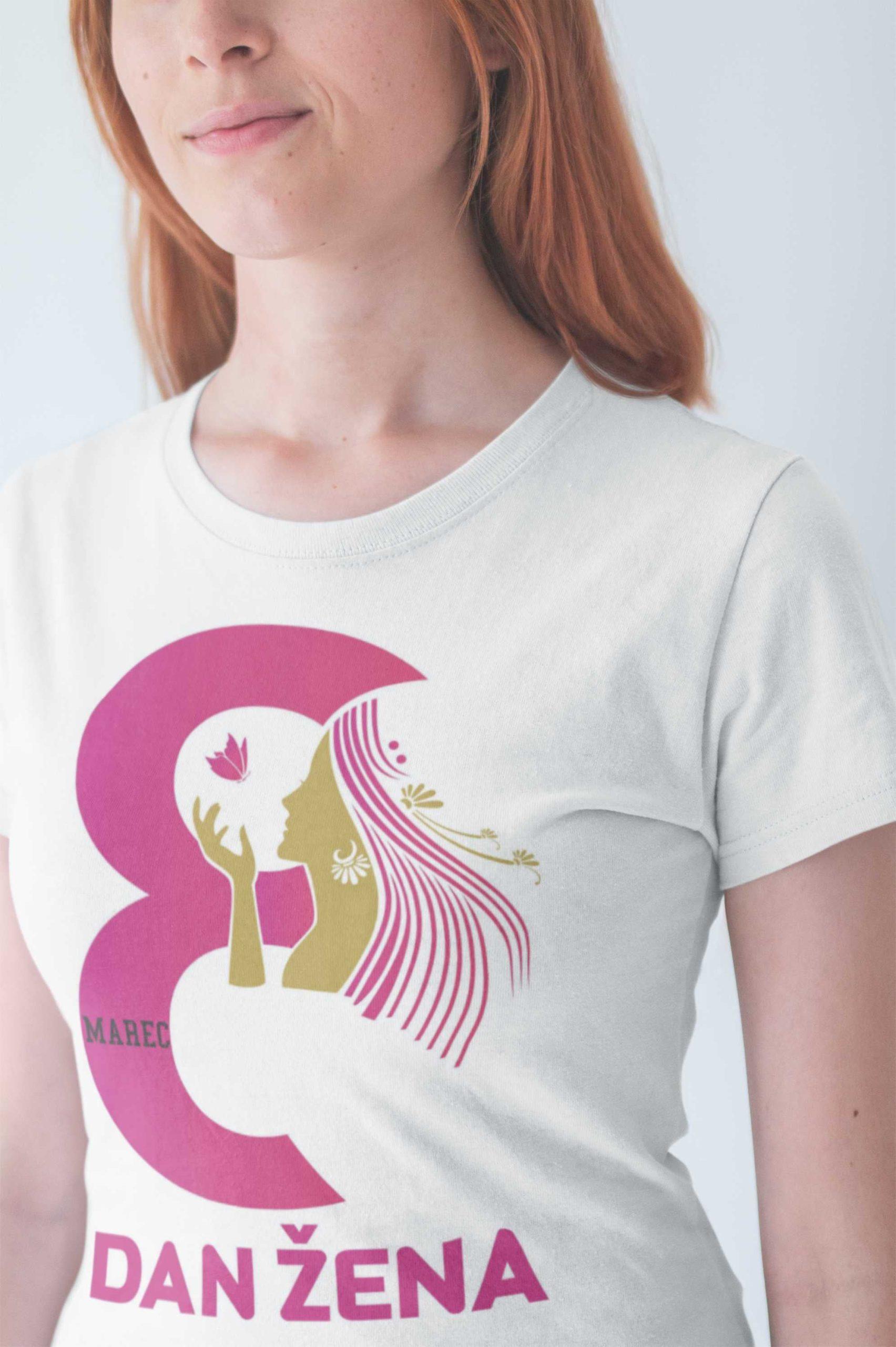 Majica 8. Marec Dan Žena — tisk na majico