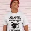 Majica - NAJBOLJŠI POSTANEJO BOBNARJI — tisk na majico