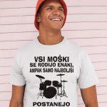 Majica - NAJBOLJŠI POSTANEJO BOBNARJI — tisk na majico