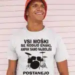 Majica - NAJBOLJŠI POSTANEJO BOBNARJI — tisk na majico