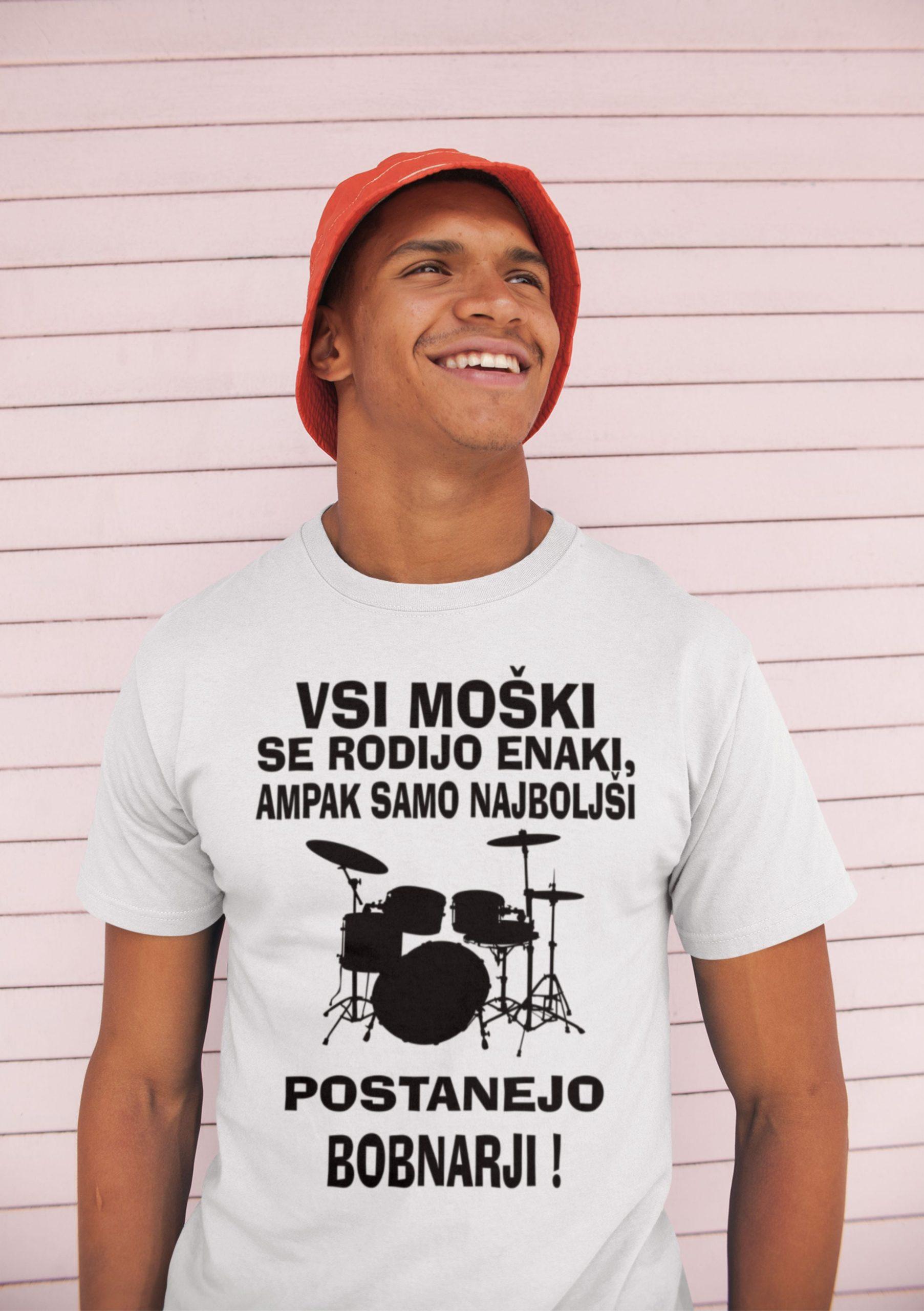 Majica - NAJBOLJŠI POSTANEJO BOBNARJI — tisk na majico