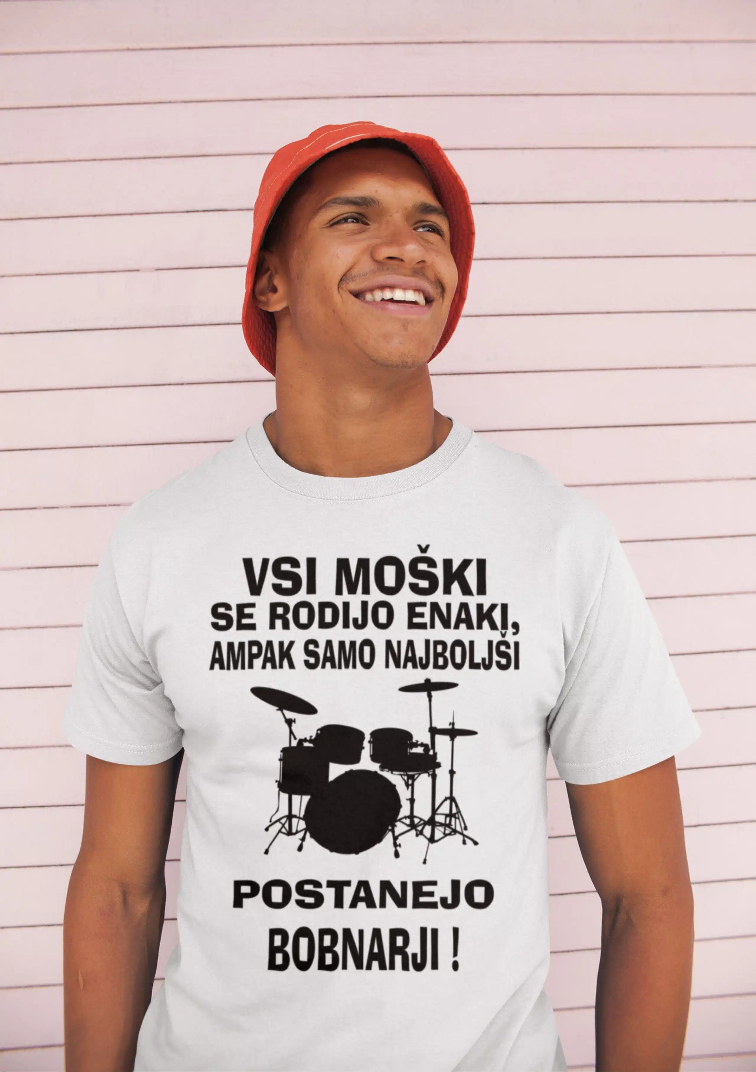 Majica - NAJBOLJŠI POSTANEJO BOBNARJI — tisk na majico