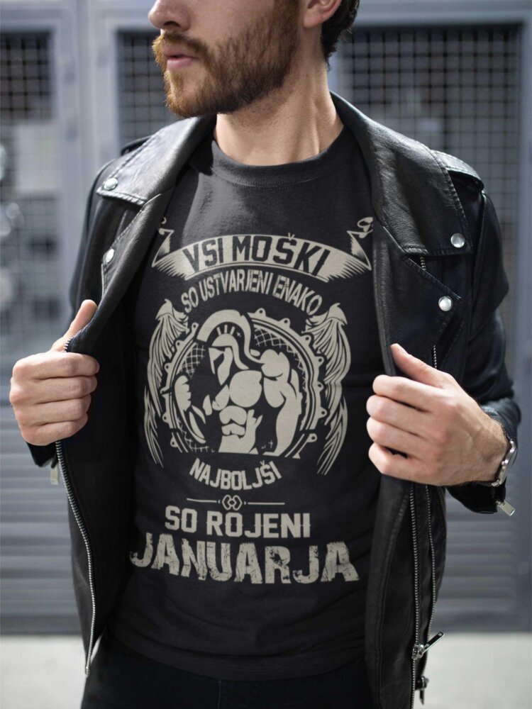 PS-SLO-ADVANCE-JANUAR-WEB Majica Samo Najboljši So Rojeni - Januar — tisk na majico