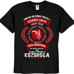 Majica Horoskop Kozorog — tisk na majico