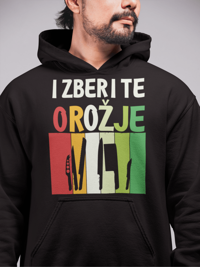 Kapucar Izberite Orožje — tisk na majico