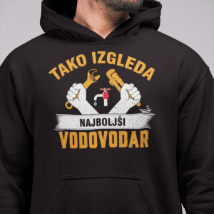 Kapucar Tako Izgleda Najboljši Vodovodar — tisk na majico