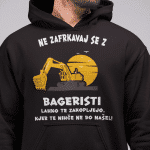 Kapucar Ne Zafrkavaj Se z Bageristi — tisk na majico