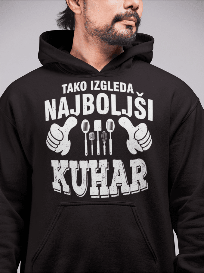 Kapucar Tako Izgleda Najboljši Kuhar — tisk na majico