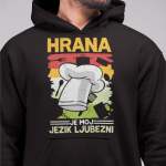 Kapucar Hrana Je Moj Jezik Ljubezni — tisk na majico