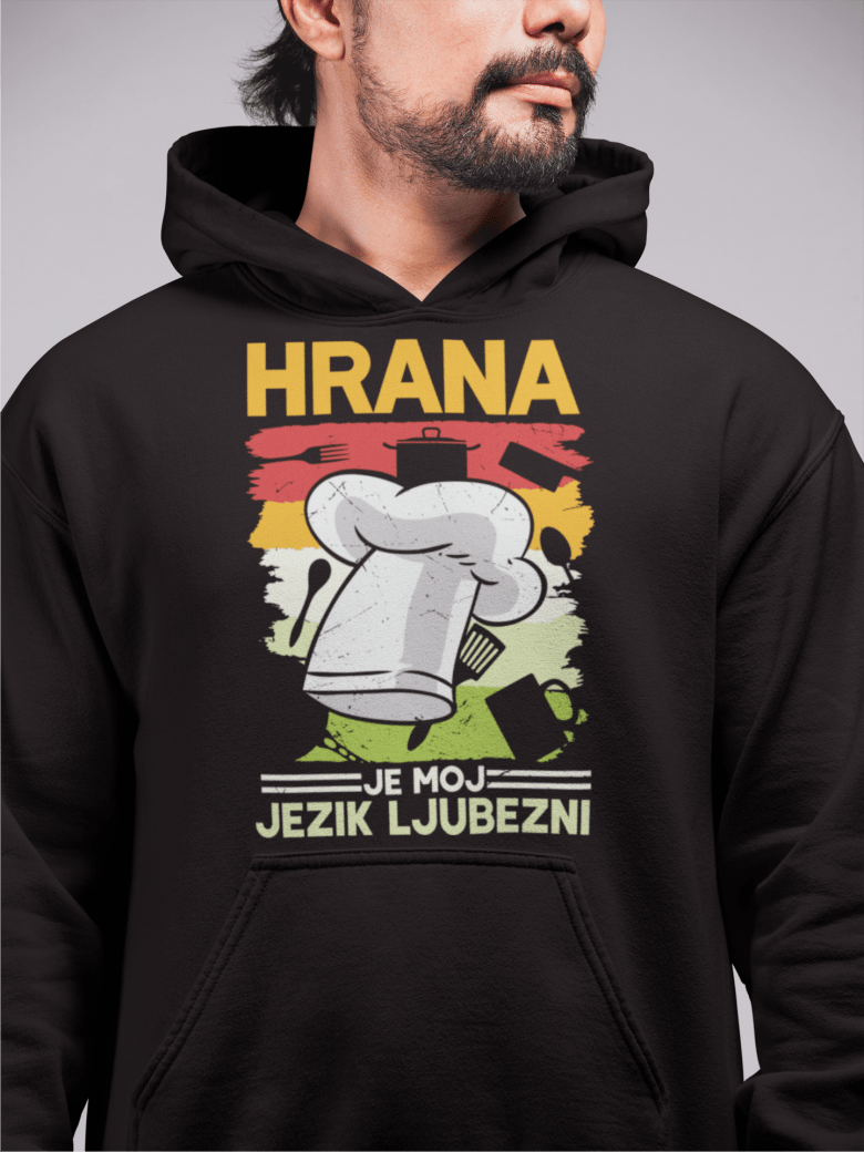 Kapucar Hrana Je Moj Jezik Ljubezni — tisk na majico
