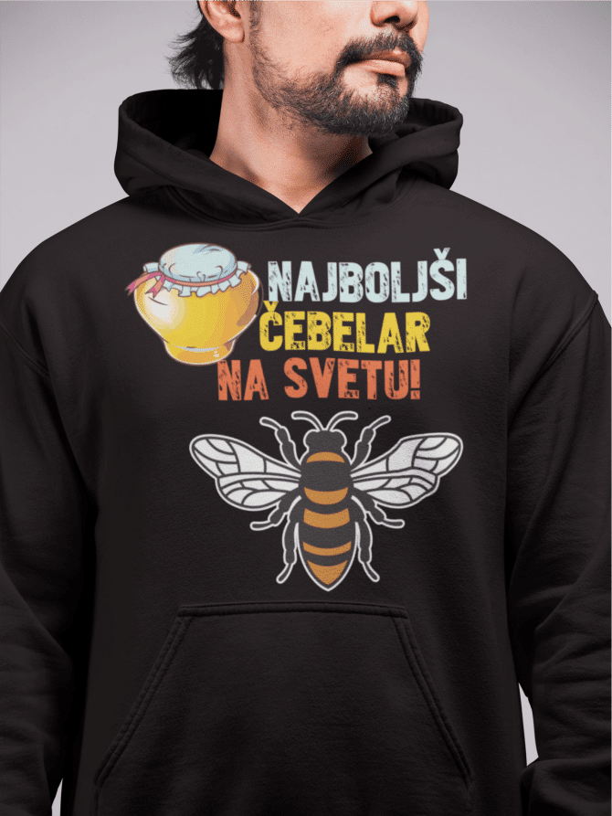 Kapucar Najboljši Čebelar Na Svetu — tisk na majico