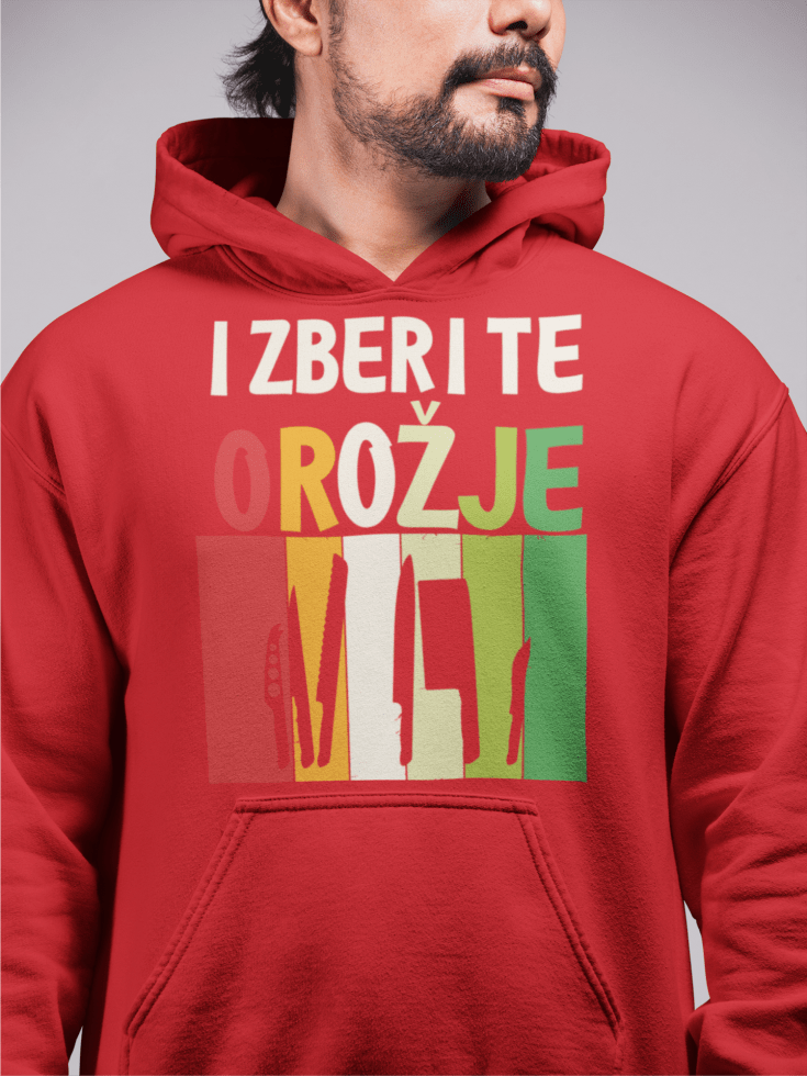 Kapucar Izberite Orožje — detajl natisa