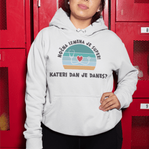 Kapucar Nočna Izmena Je Super — tisk na majico