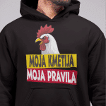 Kapucar Moja Kmetija Moja Pravila — tisk na majico