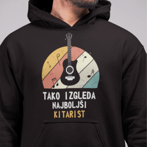 Kapucar Tako Izgleda Najboljši Kitarist — tisk na majico