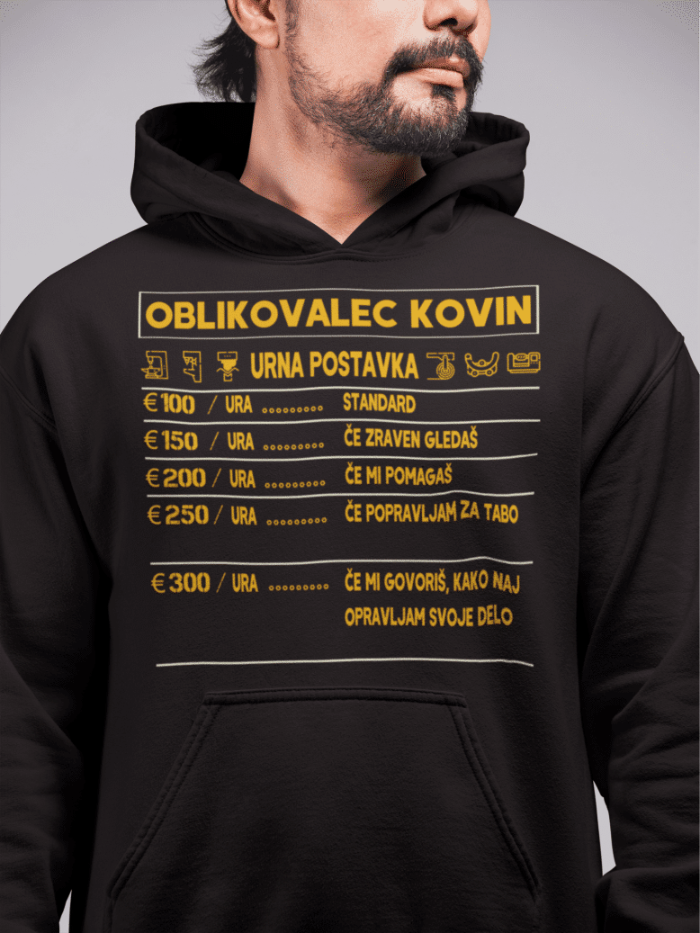 Kapucar Oblikovalec Kovin Urna Postavka — tisk na majico