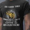 Majica Sem Električar — tisk na majico
