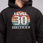 Kapucar Level 30 Odklenjen — tisk na majico