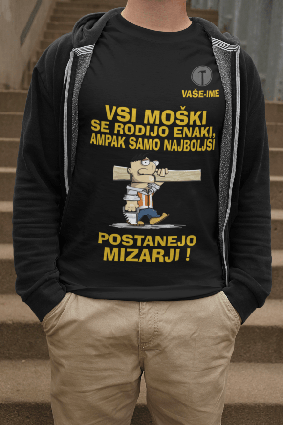 Majica Po Naročilu - Tako Izgleda Najboljši Mizar — detajl natisa