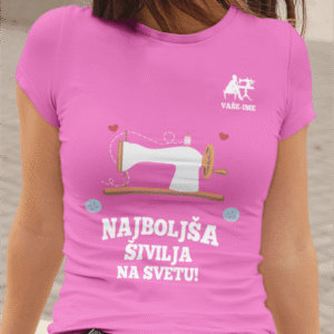 Majica Po Naročilu - Najboljša Šivilja — detajl natisa
