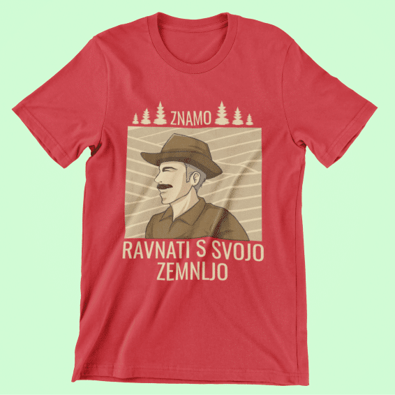 Majica Znamo Ravnati s Svojo Zemljo — različica 3
