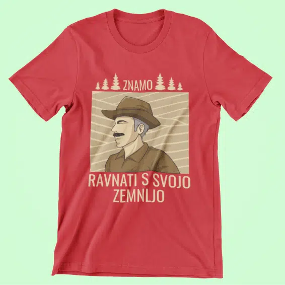 Majica Znamo Ravnati s Svojo Zemljo — različica 3