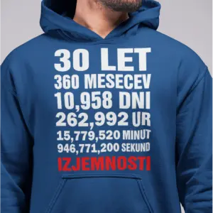 Kapucar 30 Let Izjemnosti — tisk na majico