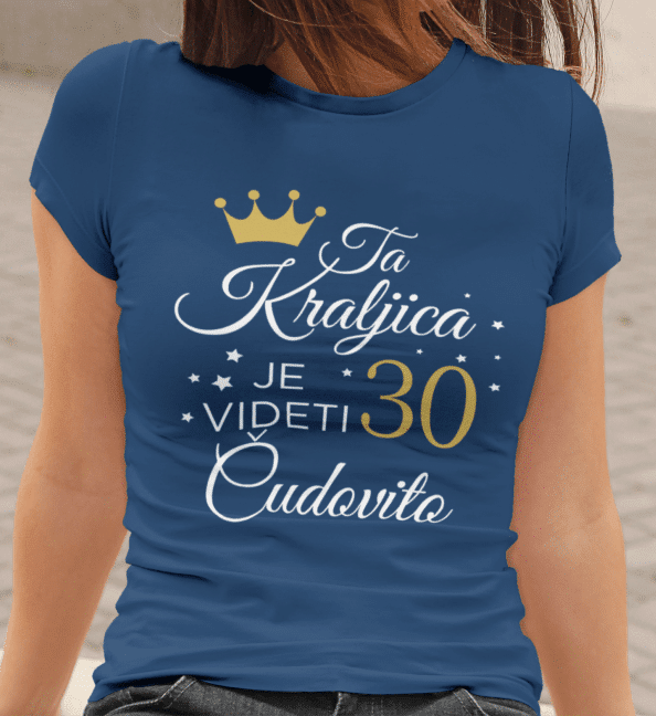 Ta Kraljica Je Videti Čudovito 30 [Starost po želji] — detajl natisa