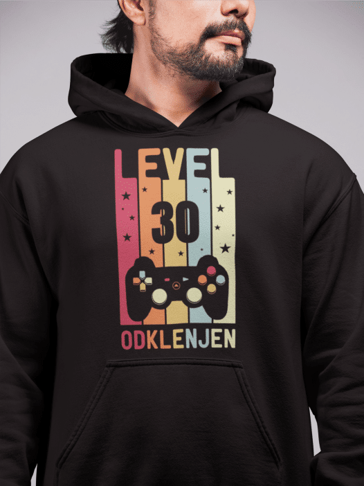 Kapucar Level 30 Odklenjen — tisk na majico