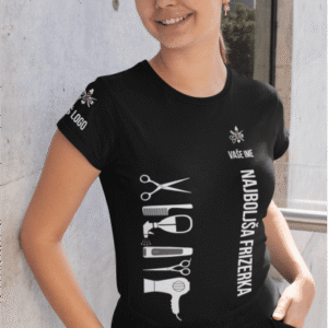 Majica Po Naročilu - Najboljša Frizerka — detajl natisa