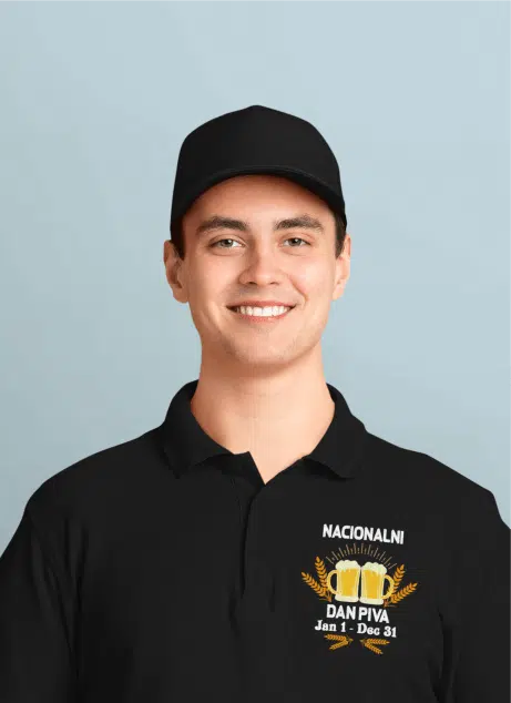 Polo Majica Nacionalni Dan Piva — tisk na majico