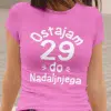 Majica Ostajam 29 Do Nadaljnjega — detajl natisa