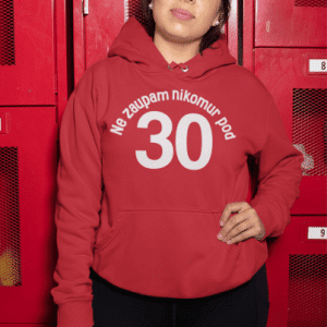 Kapucar Ne Zaupam Nikomur Pod 30 — detajl natisa