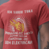 Majica Sem Električar — detajl natisa