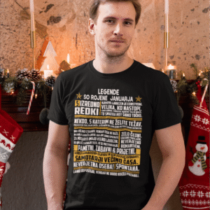 Majica Legende So Rojene - Januarja — tisk na majico