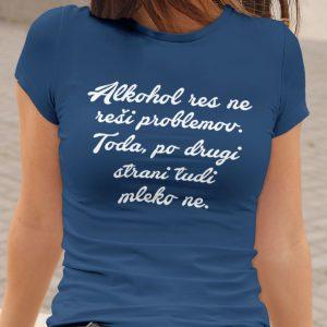 Majica - Alkohol ne reši problemov — tisk na majico