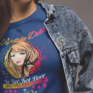 Majica Aprilsko Dekle — detajl natisa