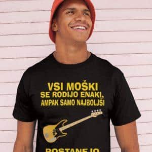 Majica - NAJBOLJŠI POSTANEJO BASISTI — tisk na majico