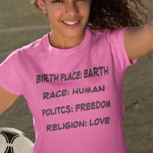 Majica - BIRTH PLACE - EARTH — tisk na majico