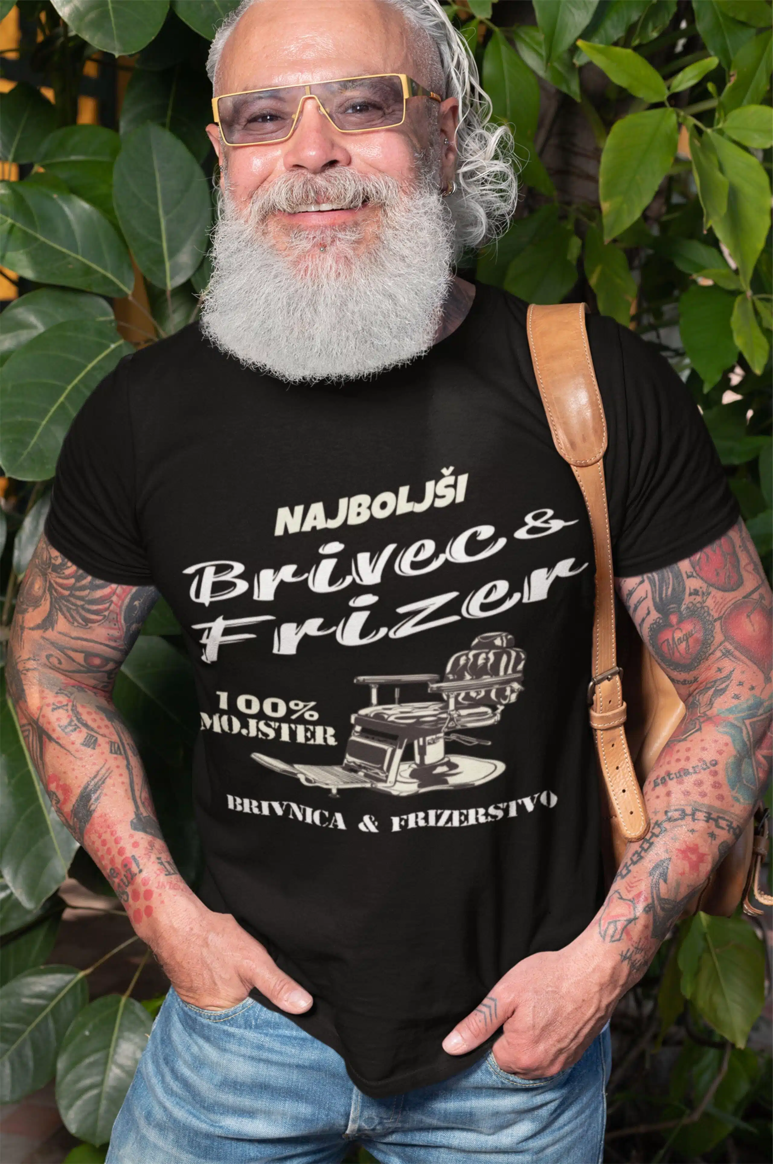 Majica - Najboljši Brivec & Frizer — tisk na majico