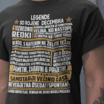 Majica Legende So Rojene - Decembra — tisk na majico