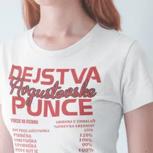 Majica Dejstva Avgustovske Punce — tisk na majico