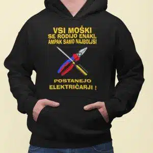 Kapucar Najboljši Postanejo Električarji — tisk na majico