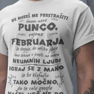 Majica Ne Moreš Me Prestrašiti - Februar — tisk na majico