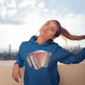 Jopica - Diatonična harmonika — tisk na majico