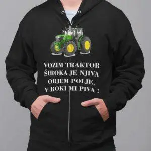 Jopica Vozim Traktor — tisk na majico